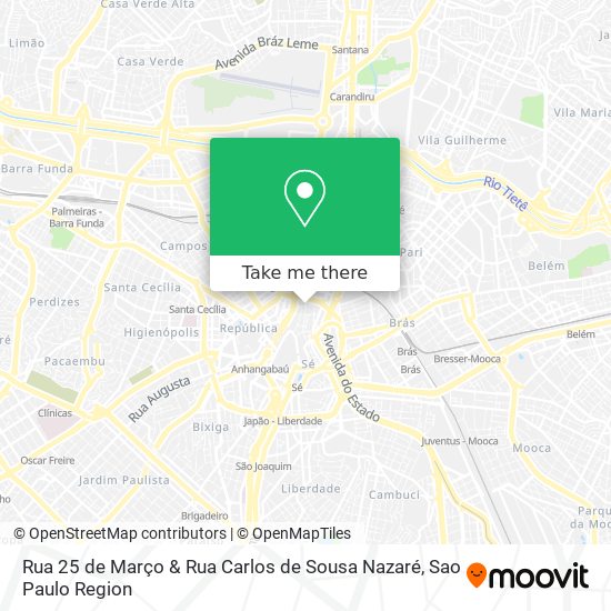 Mapa Rua 25 de Março & Rua Carlos de Sousa Nazaré