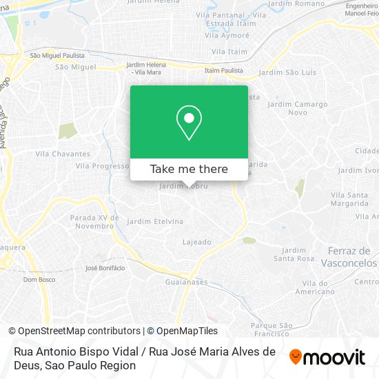 Rua Antonio Bispo Vidal / Rua José Maria Alves de Deus map