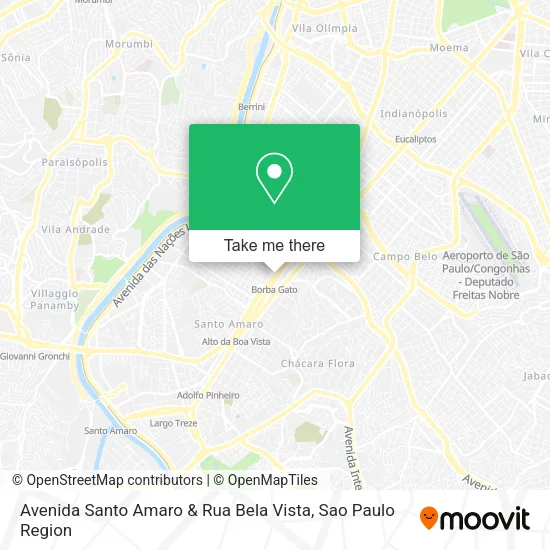 Avenida Santo Amaro & Rua Bela Vista map