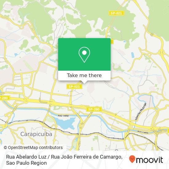 Rua Abelardo Luz / Rua João Ferreira de Camargo map