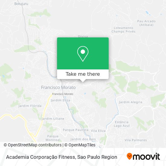 Mapa Academia Corporação Fitness