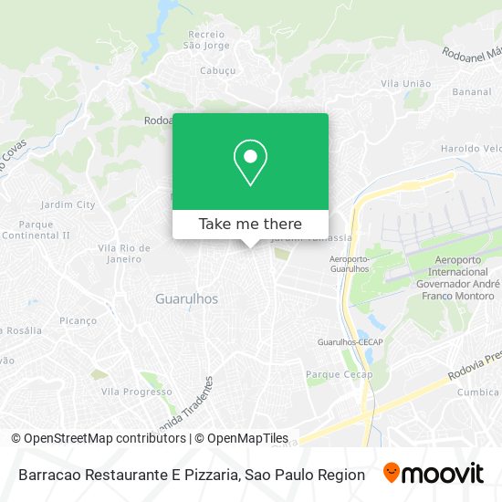 Barracao Restaurante E Pizzaria map