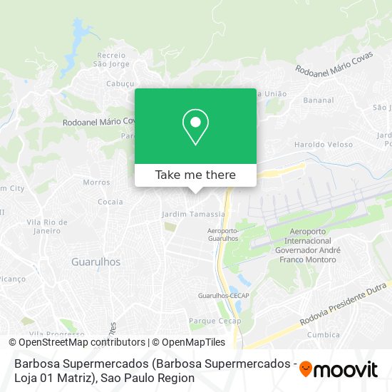 Mapa Barbosa Supermercados (Barbosa Supermercados - Loja 01 Matriz)
