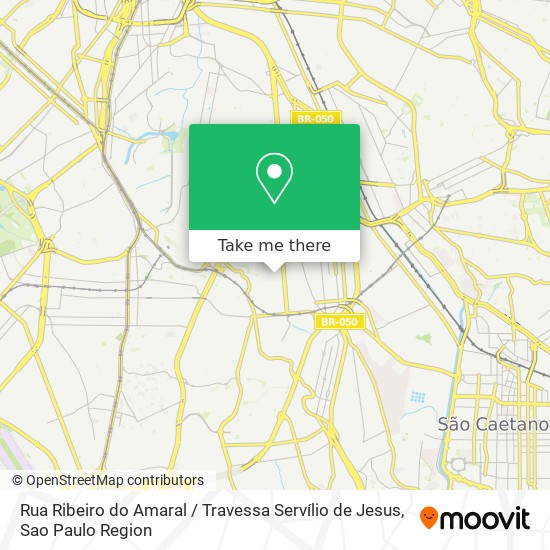 Mapa Rua Ribeiro do Amaral / Travessa Servílio de Jesus