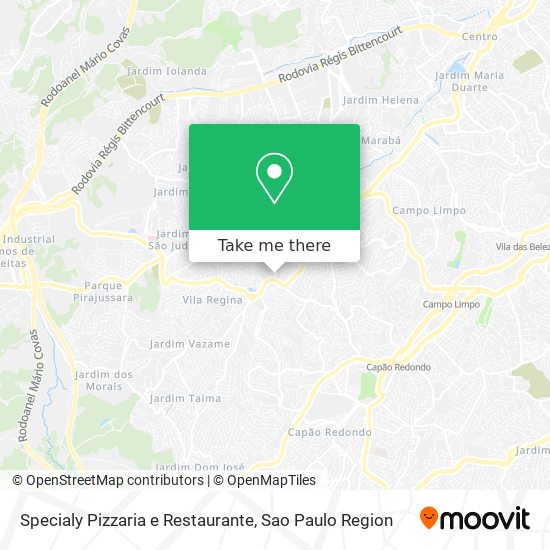 Specialy Pizzaria e Restaurante map