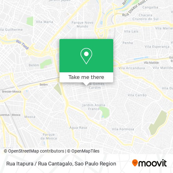 Rua Itapura / Rua Cantagalo map
