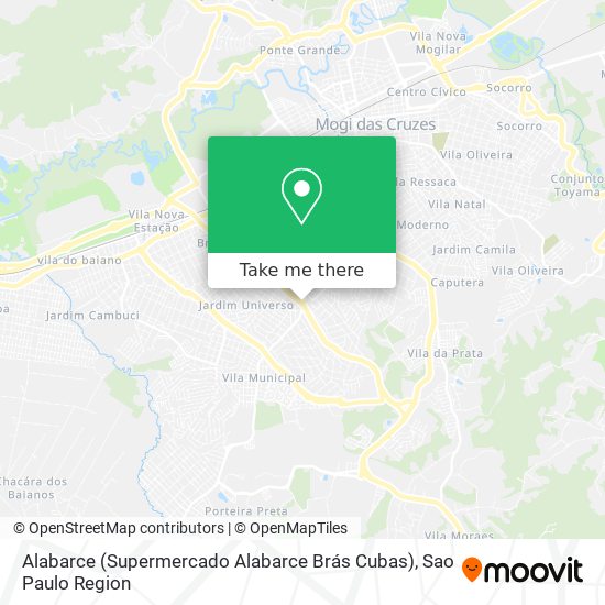 Mapa Alabarce (Supermercado Alabarce Brás Cubas)