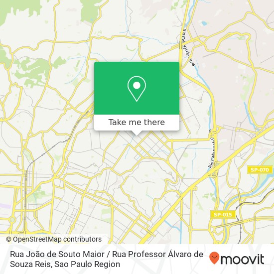 Mapa Rua João de Souto Maior / Rua Professor Álvaro de Souza Reis
