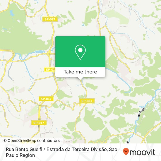 Rua Bento Guelfi / Estrada da Terceira Divisão map