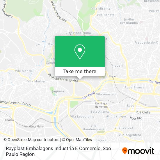Rayplast Embalagens Industria E Comercio map