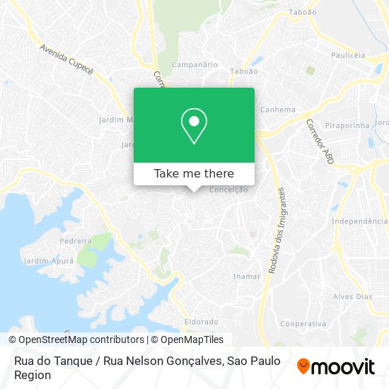 Mapa Rua do Tanque / Rua Nelson Gonçalves