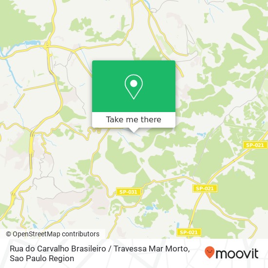 Rua do Carvalho Brasileiro / Travessa Mar Morto map