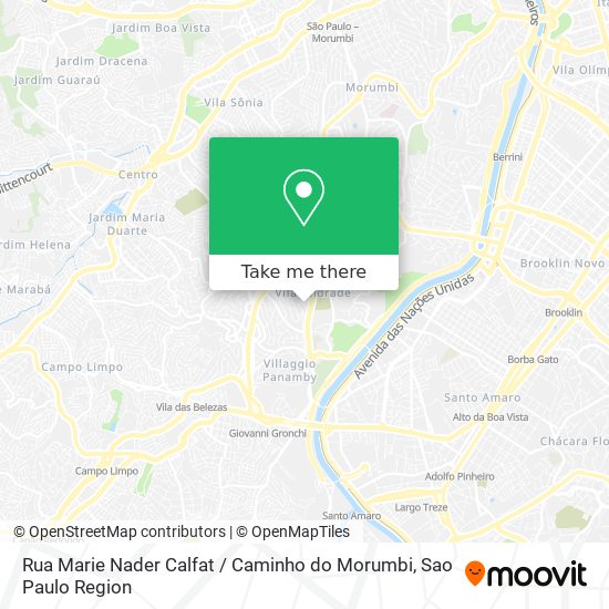 Mapa Rua Marie Nader Calfat / Caminho do Morumbi