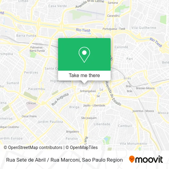 Rua Sete de Abril / Rua Marconi map