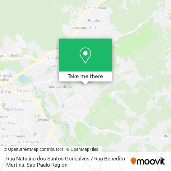 Rua Natalino dos Santos Gonçalves / Rua Benedito Martins map