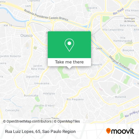Mapa Rua Luiz Lopes, 65
