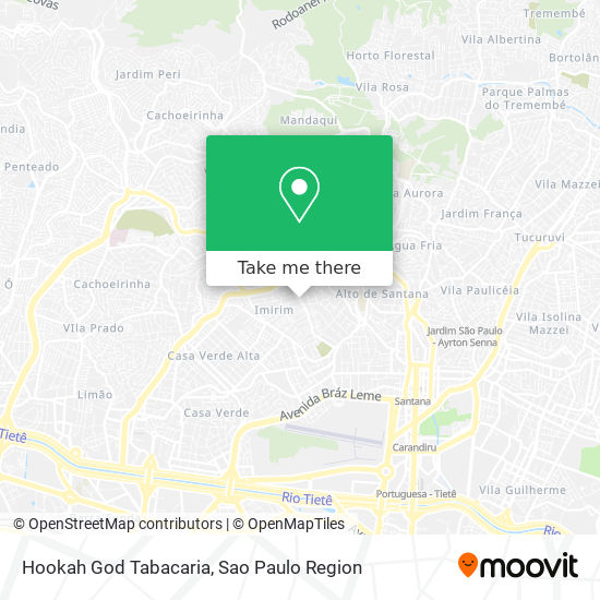 Hookah God Tabacaria map