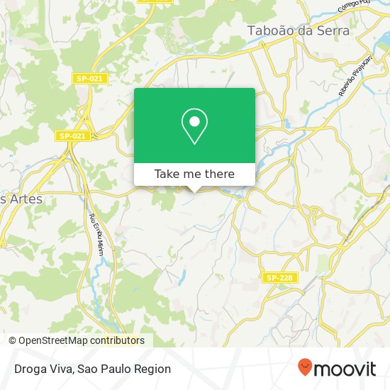 Droga Viva map