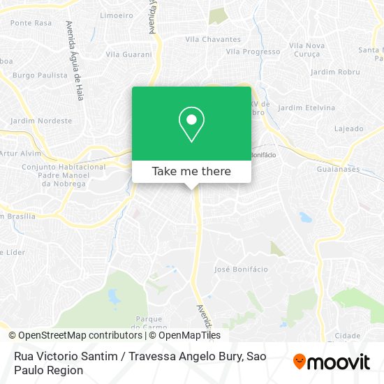 Mapa Rua Victorio Santim / Travessa Angelo Bury