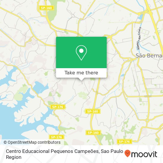 Mapa Centro Educacional Pequenos Campeões