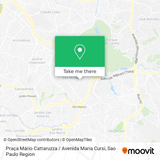Mapa Praça Mário Cattaruzza / Avenida Maria Cursi