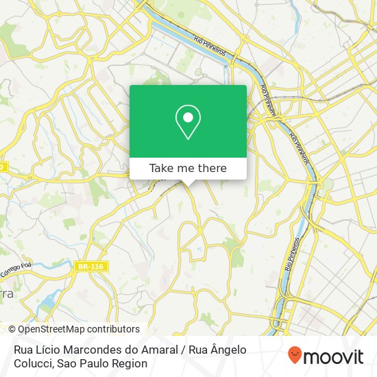 Rua Lício Marcondes do Amaral / Rua Ângelo Colucci map