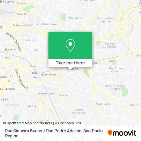 Rua Siqueira Bueno / Rua Padre Adelino map