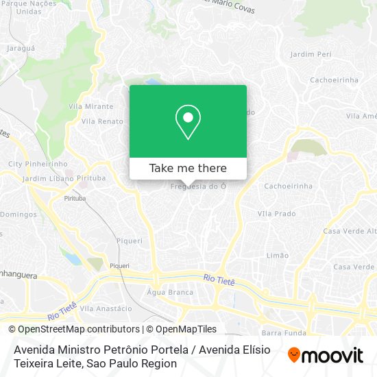 Avenida Ministro Petrônio Portela / Avenida Elísio Teixeira Leite map