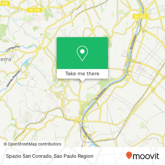 Spazio San Conrado map