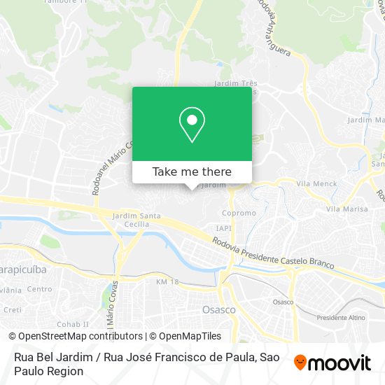 Rua Bel Jardim / Rua José Francisco de Paula map