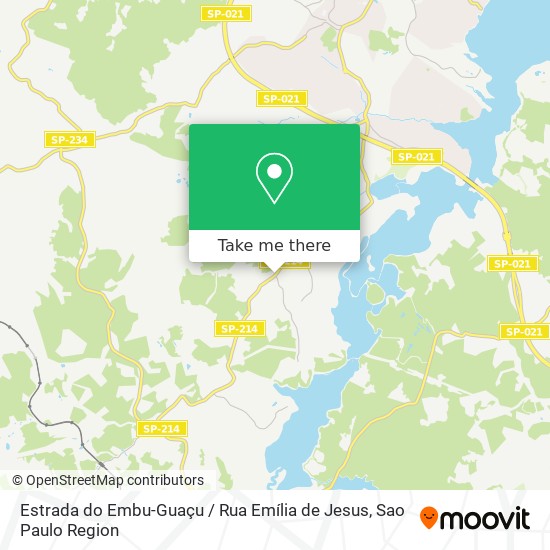 Estrada do Embu-Guaçu / Rua Emília de Jesus map