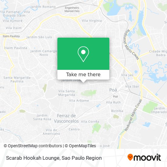 Scarab Hookah Lounge map