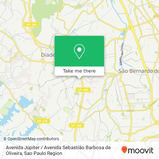 Avenida Júpiter / Avenida Sebastião Barbosa de Oliveira map