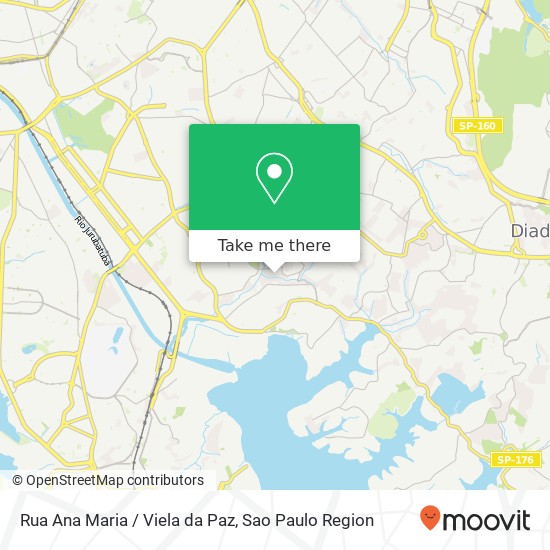 Rua Ana Maria / Viela da Paz map