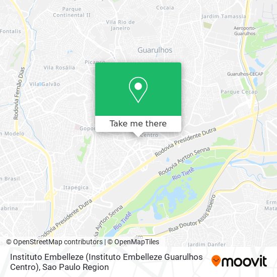 Instituto Embelleze (Instituto Embelleze Guarulhos Centro) map