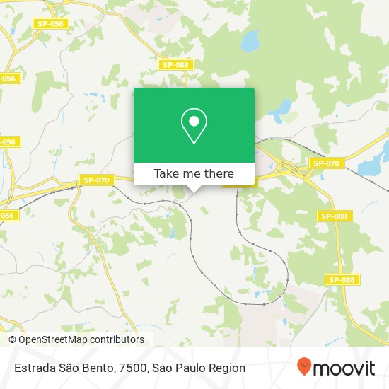 Estrada São Bento, 7500 map