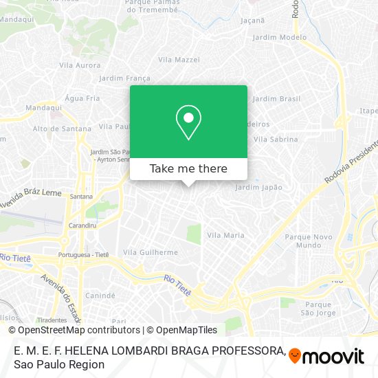 E. M. E. F. HELENA LOMBARDI BRAGA PROFESSORA map