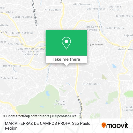 MARIA FERRAZ DE CAMPOS PROFA map