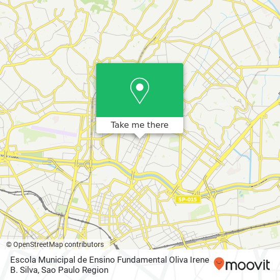 Mapa Escola Municipal de Ensino Fundamental Oliva Irene B. Silva