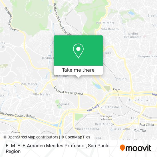 E. M. E. F. Amadeu Mendes Professor map