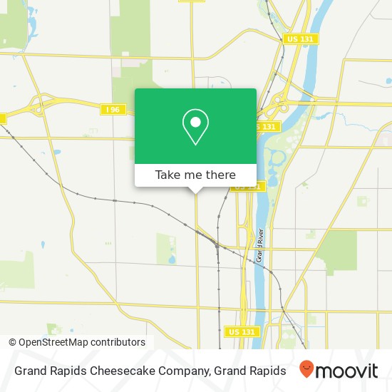 Mapa de Grand Rapids Cheesecake Company