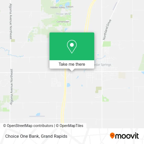 Choice One Bank map