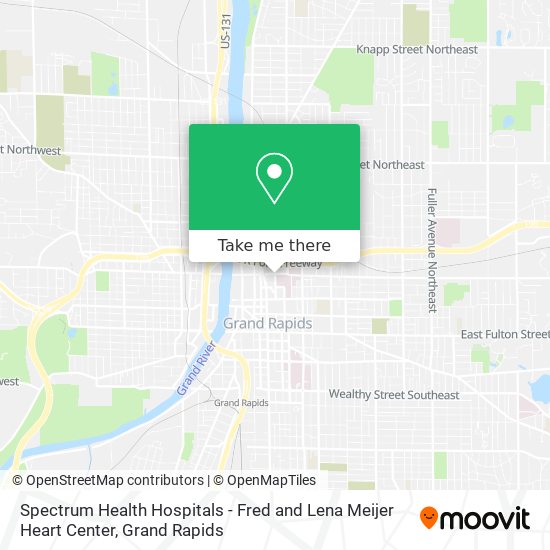 Spectrum Health Hospitals - Fred and Lena Meijer Heart Center map