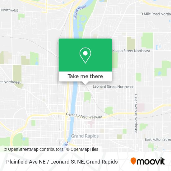 Mapa de Plainfield Ave NE / Leonard St NE