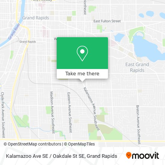 Mapa de Kalamazoo Ave SE / Oakdale St SE