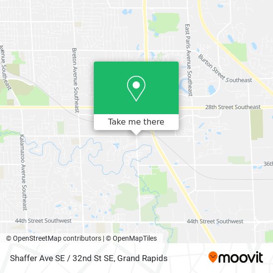 Shaffer Ave SE / 32nd St SE map