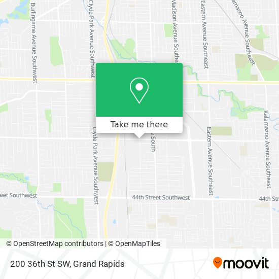 200 36th St SW map