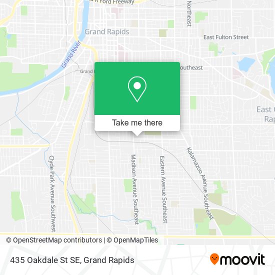 Mapa de 435 Oakdale St SE