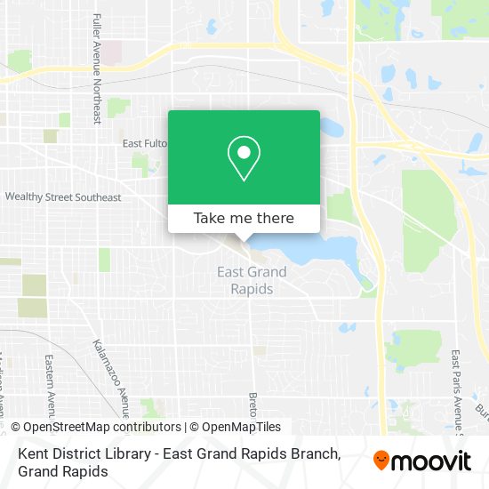 Mapa de Kent District Library - East Grand Rapids Branch