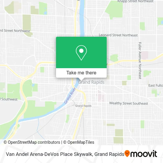 Van Andel Arena-DeVos Place Skywalk map